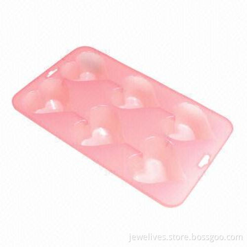 6-heart silicone candy molds